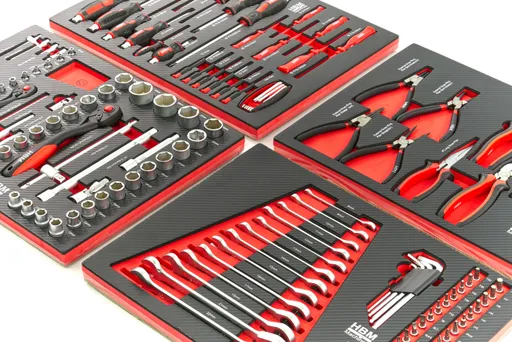 Tools Inlays for tool trolleys