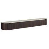 TM  TV Meubel Curved - Bruin - Gebogen zijkant 200 x 40 x 43 cm