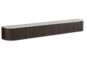 TM TV Meubel Curved - Bruin - Gebogen zijkant 240 x 40 x 43 CM