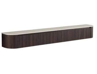 TM TV Meubel Curved - Bruin - Gebogen zijkant 280 x 40 x 43 CM
