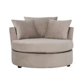 TM loveseat Taupe velvet