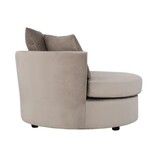 TM loveseat Taupe velvet