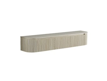 TM  TV Meubel Curved - Beige - Gebogen zijkant 200 x 40 x 43 CM