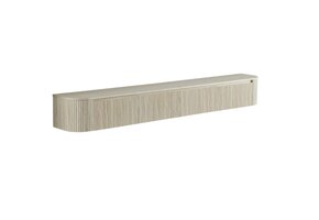 TM TV Meubel Curved - Beige - Gebogen zijkant  280 x 40 x 43 CM