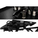 TM 3 Ton Professionele Elektrische Autopoetsbrug, Poetsbrug, Bandenbrug - 230 Volt, zwart