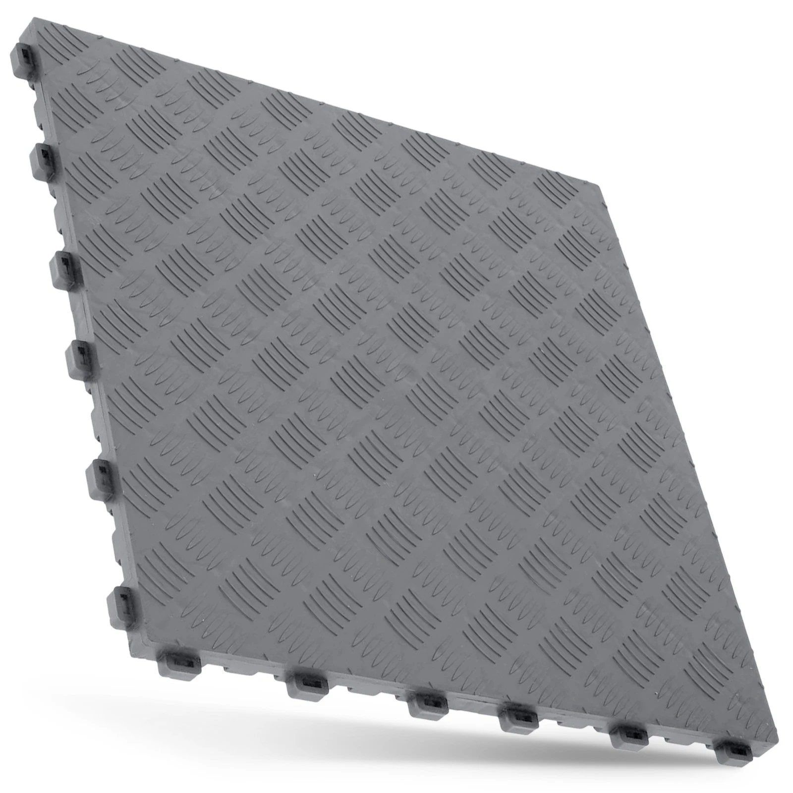 TM Garagevloer, Detailing tegel, dichte kliktegel hard zwart 400x400x18mm