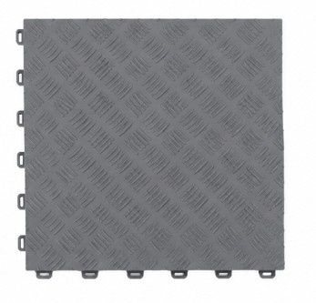 TM Garagevloer, Detailing tegel, dichte kliktegel hard zwart 400x400x18mm
