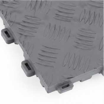 TM Garagevloer, Detailing tegel, dichte kliktegel hard zwart 400x400x18mm