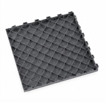 TM Garagevloer, Detailing tegel, dichte kliktegel hard zwart 400x400x18mm