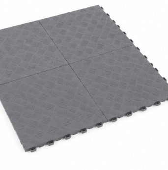 TM Garagevloer, Detailing tegel, dichte kliktegel hard zwart 400x400x18mm