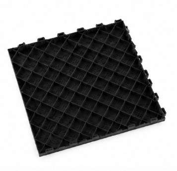 TM Garagevloer, Detailing tegel, dichte kliktegel hard zwart 400x400x18mm