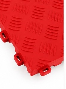 TM Garagevloer, Detailing tegel, dichte kliktegel hard rood 400x400x18mm