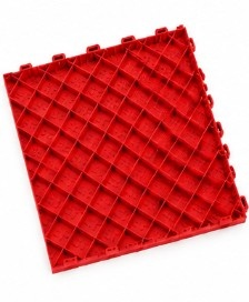 TM Garagevloer, Detailing tegel, dichte kliktegel hard rood 400x400x18mm