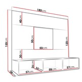 TM tvmeubel NovaFrame zwart