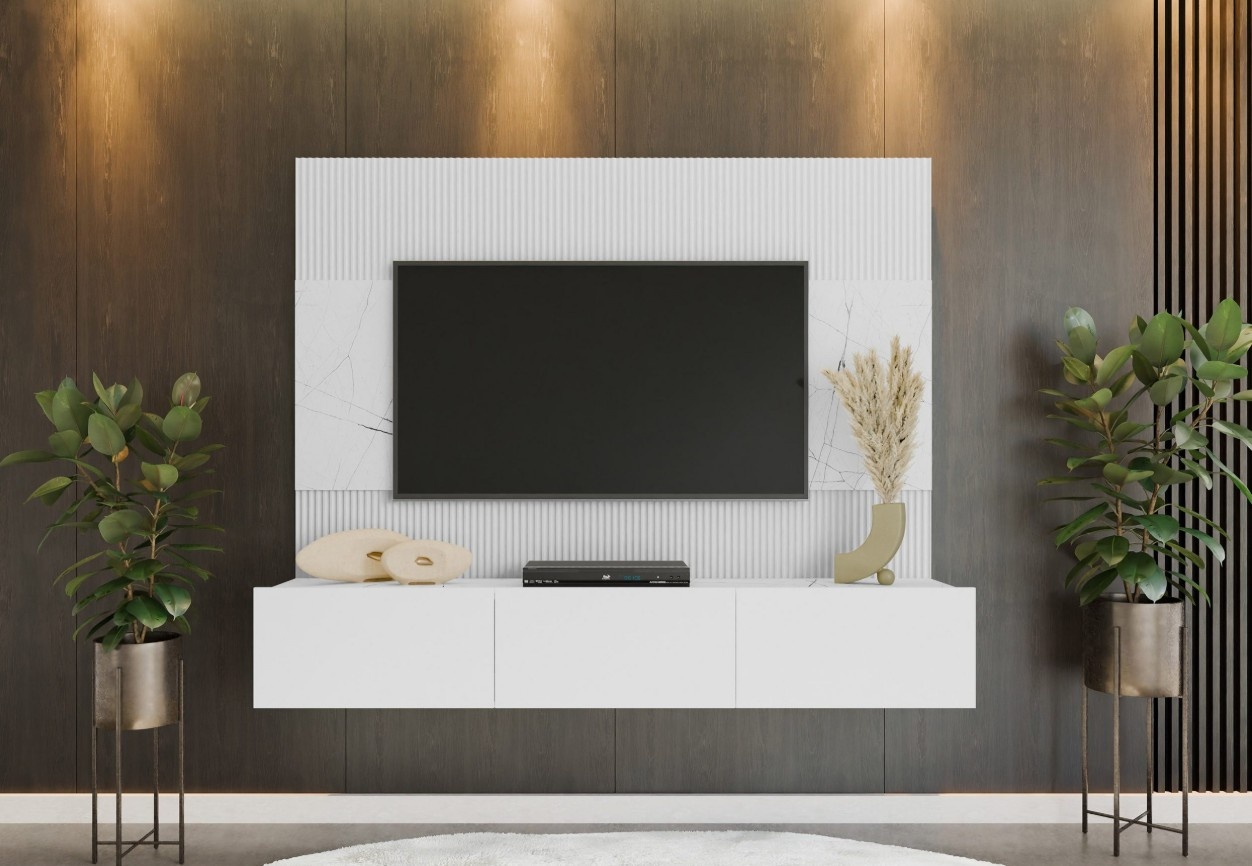 TM tvmeubel NovaFrame wit