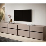 Tv meubel Modern design 225 x 48 x 40 cm beige