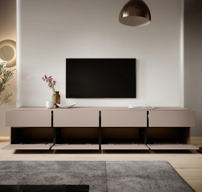Tv meubel Modern design 225 x 48 x 40 cm beige