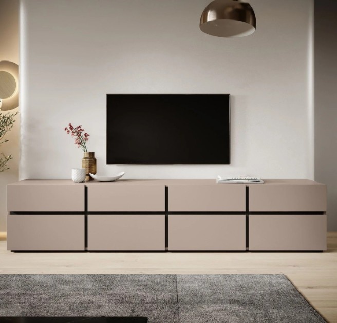 Tv meubel Modern design 225 x 48 x 40 cm beige