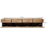 Tv meubel Modern design 225 x 48 x 40 cm beige