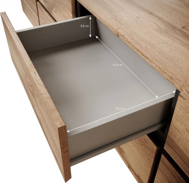 Tv meubel Modern design 225 x 48 x 40 cm beige