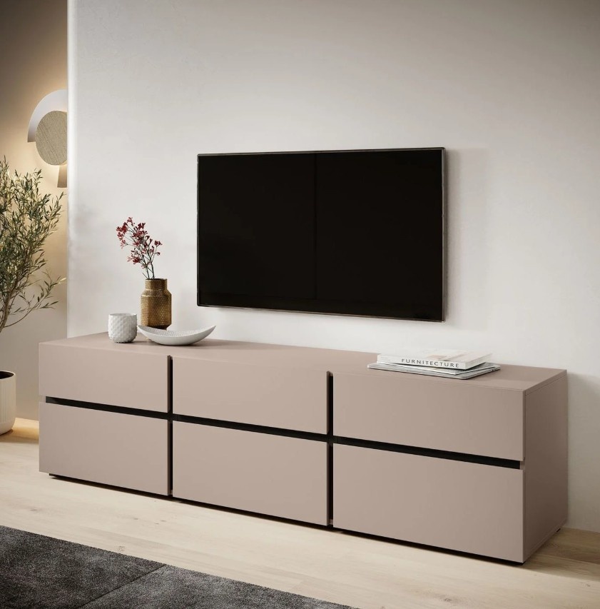 Tv meubel Modern design 180 x 48 x 40 cm beige