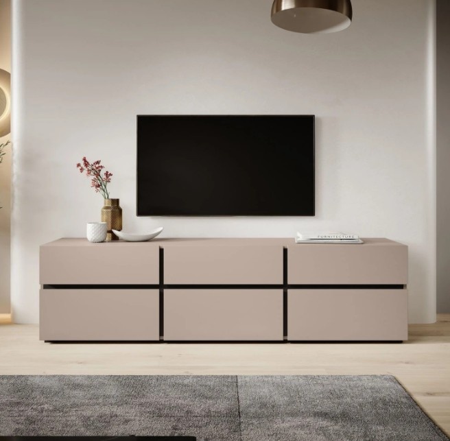 Tv meubel Modern design 180 x 48 x 40 cm beige