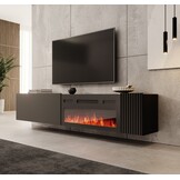 TM TV-Meubel met elektrische sfeerhaard Hearth & Home 200x30x38 cm