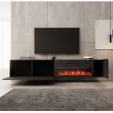 TM TV-Meubel met elektrische sfeerhaard Hearth & Home 200x30x38 cm