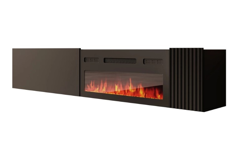 TM TV-Meubel met elektrische sfeerhaard Hearth & Home 200x30x38 cm
