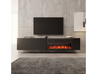 TM TV-Meubel met elektrische sfeerhaard Hearth & Home 200x30x38 cm