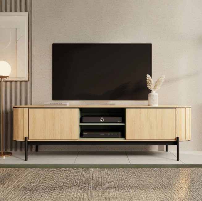 TM Tv meubel woodcurve eiken 200x45x57 cm
