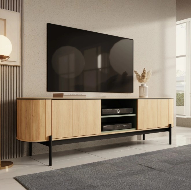 TM Tv meubel woodcurve eiken 200x45x57 cm