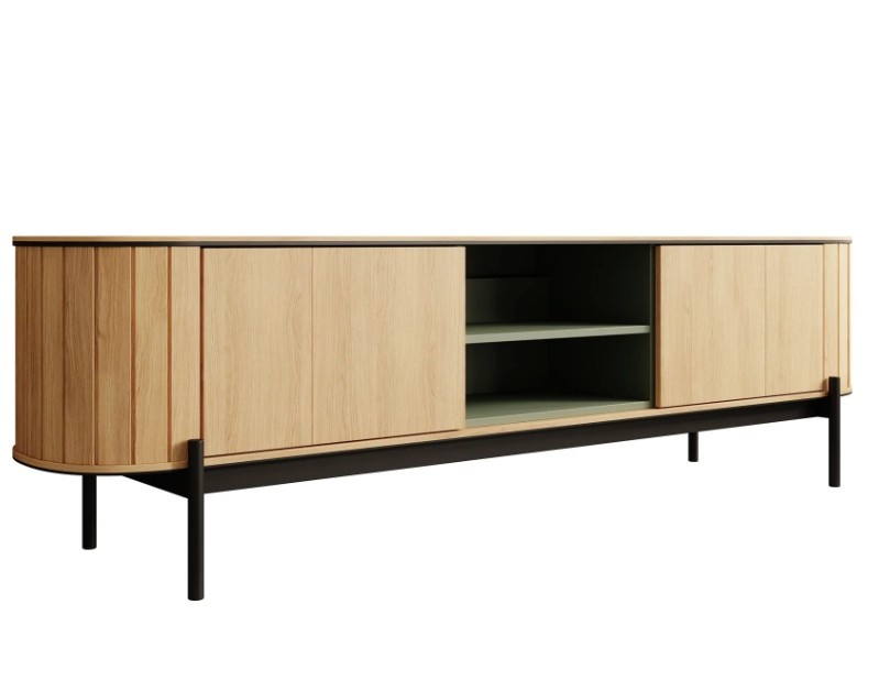 TM Tv meubel woodcurve eiken 200x45x57 cm