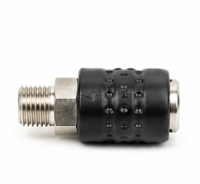 TM Euro Snelkoppeling met Buitendraad 1/4"