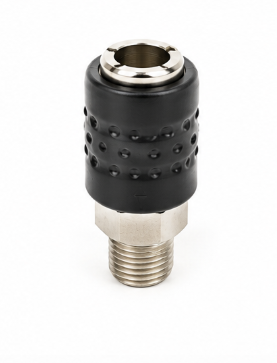 TM Euro Snelkoppeling met Buitendraad 1/4"