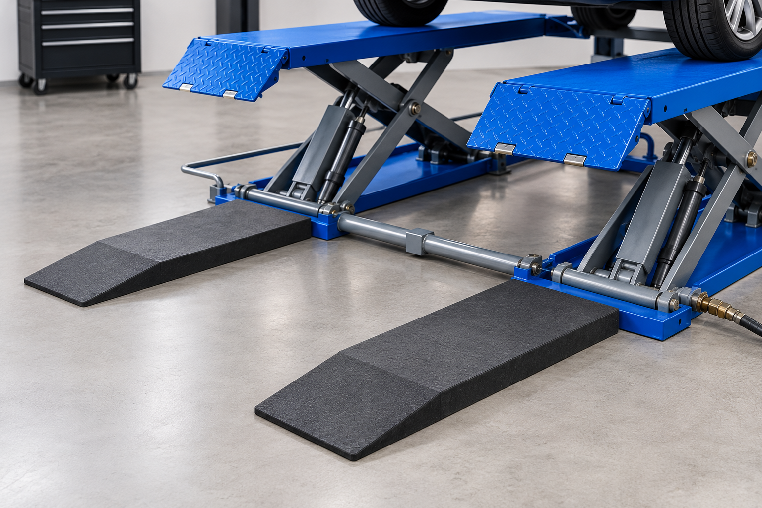 TM Rubberen oprijplaat set voor schaarlift 50 x 5 cm 2 stuks