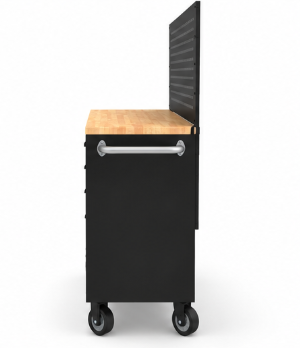 TM 122 cm Profi Gereedschapswagen / Werkbank met Houten Blad en achterwand