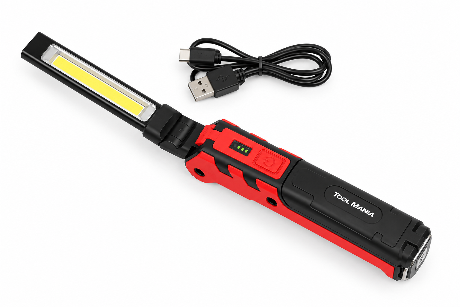 Profi Foldable and Rechargeable Extra Narrow LED Flashlight / Looplamp