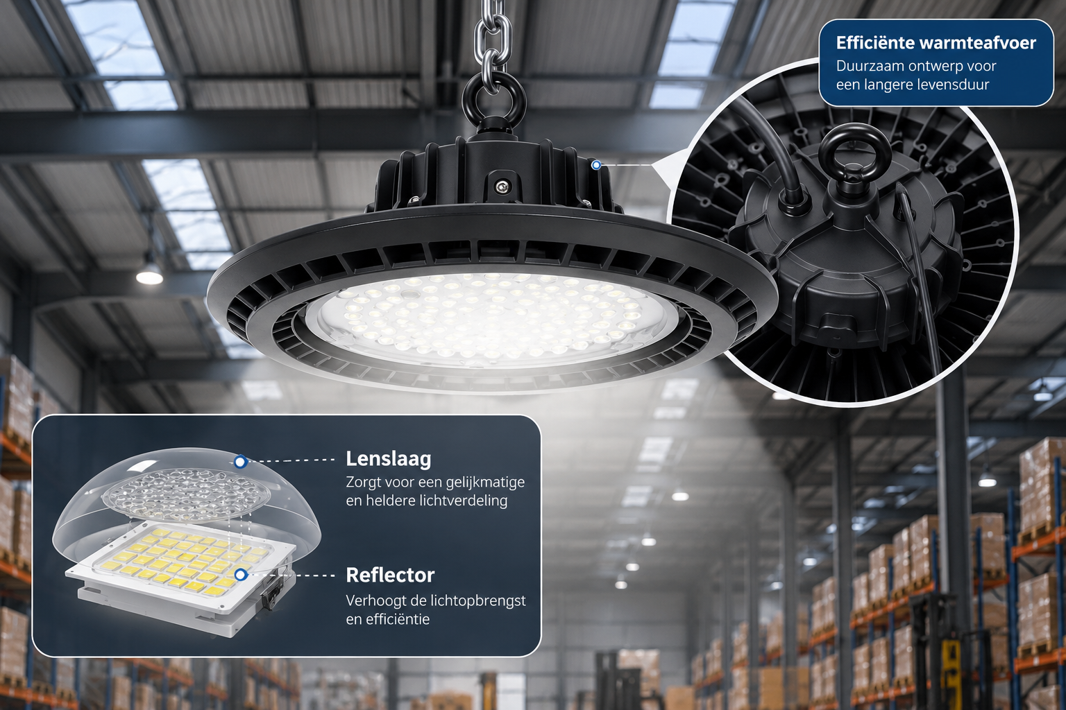 TM LED High bay 200W 4000K IP65 130 LM/W