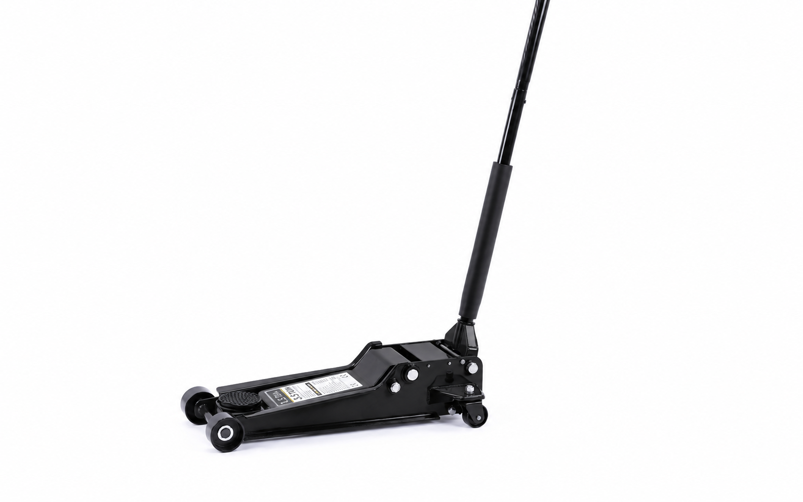 Extra low car jack, garage jack, 3.5 ton double plunger