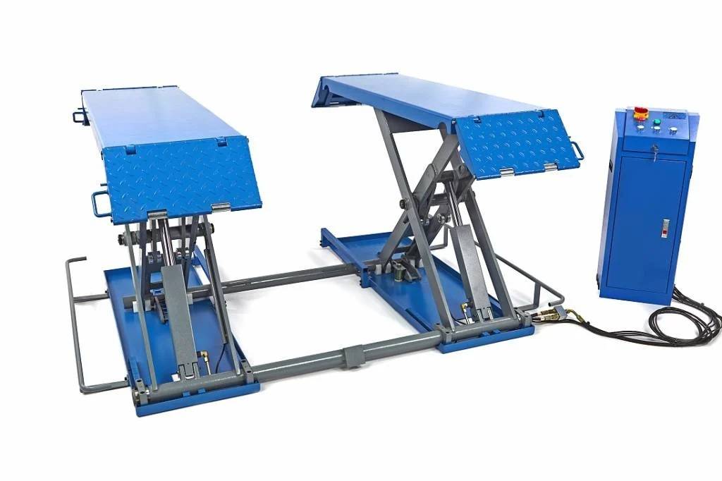 TM 3 Ton Professionele Elektrische Autopoetsbrug, Poetsbrug, Bandenbrug - 230 Volt