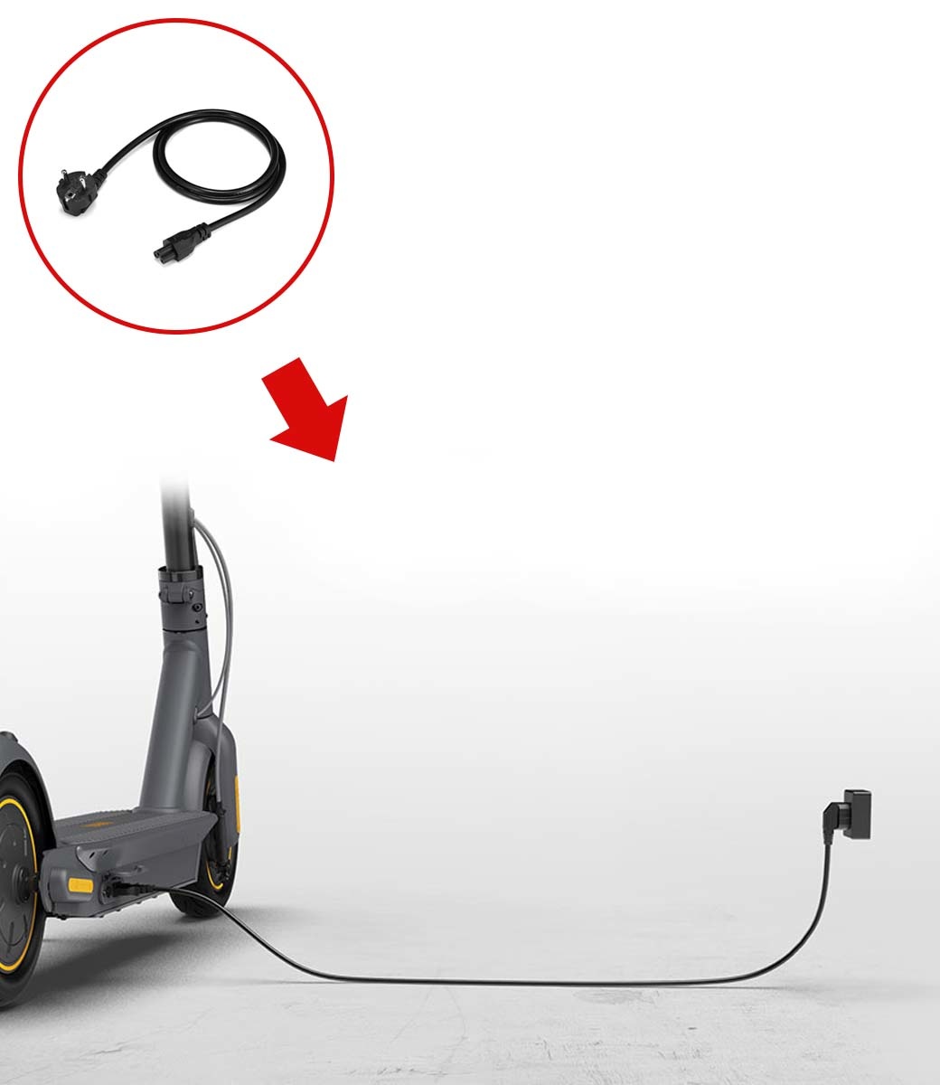 SegwayNinebot Kickscooter Max G30 Charge Cable Voltes Voltes
