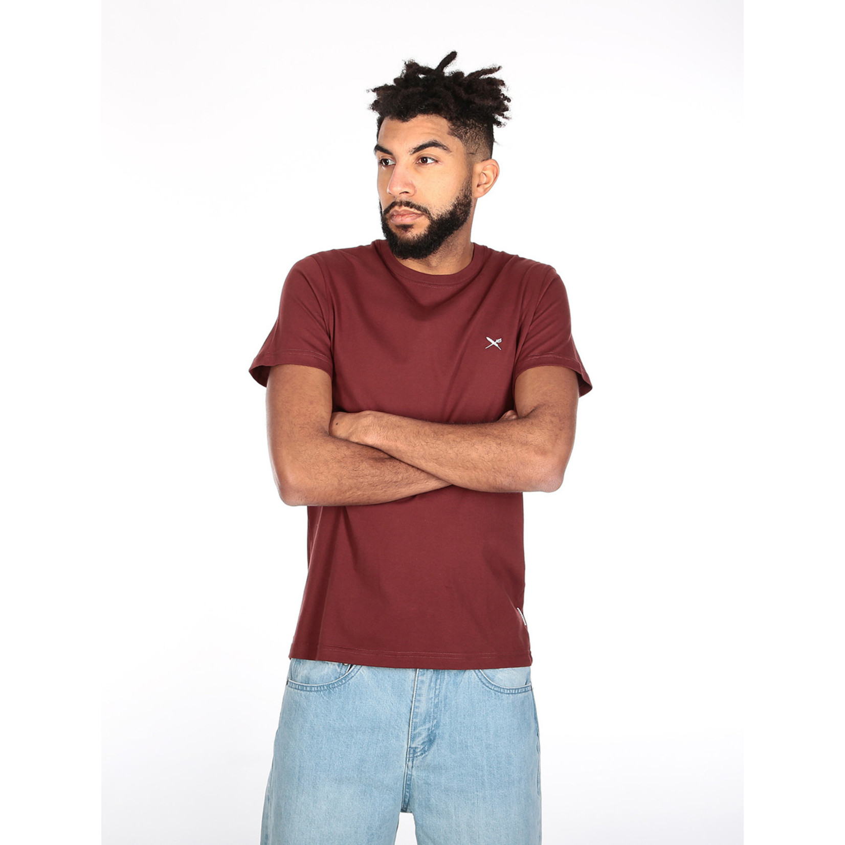 Mini Flag Emb Tee - Dark Rum