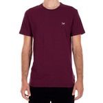 Mini Flag Emb Tee - Maroon mel.