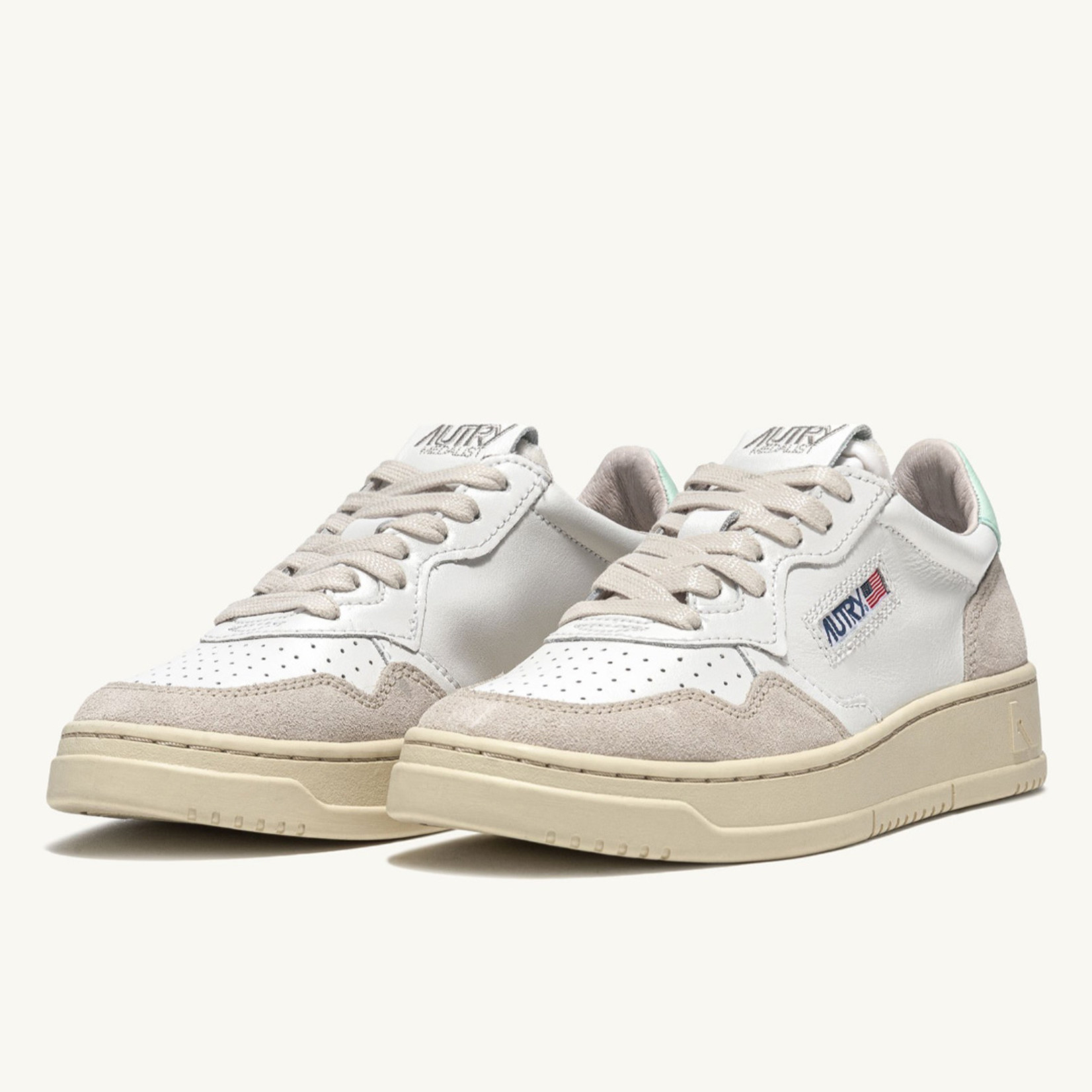 Low Leat/Suede Wht/Sal