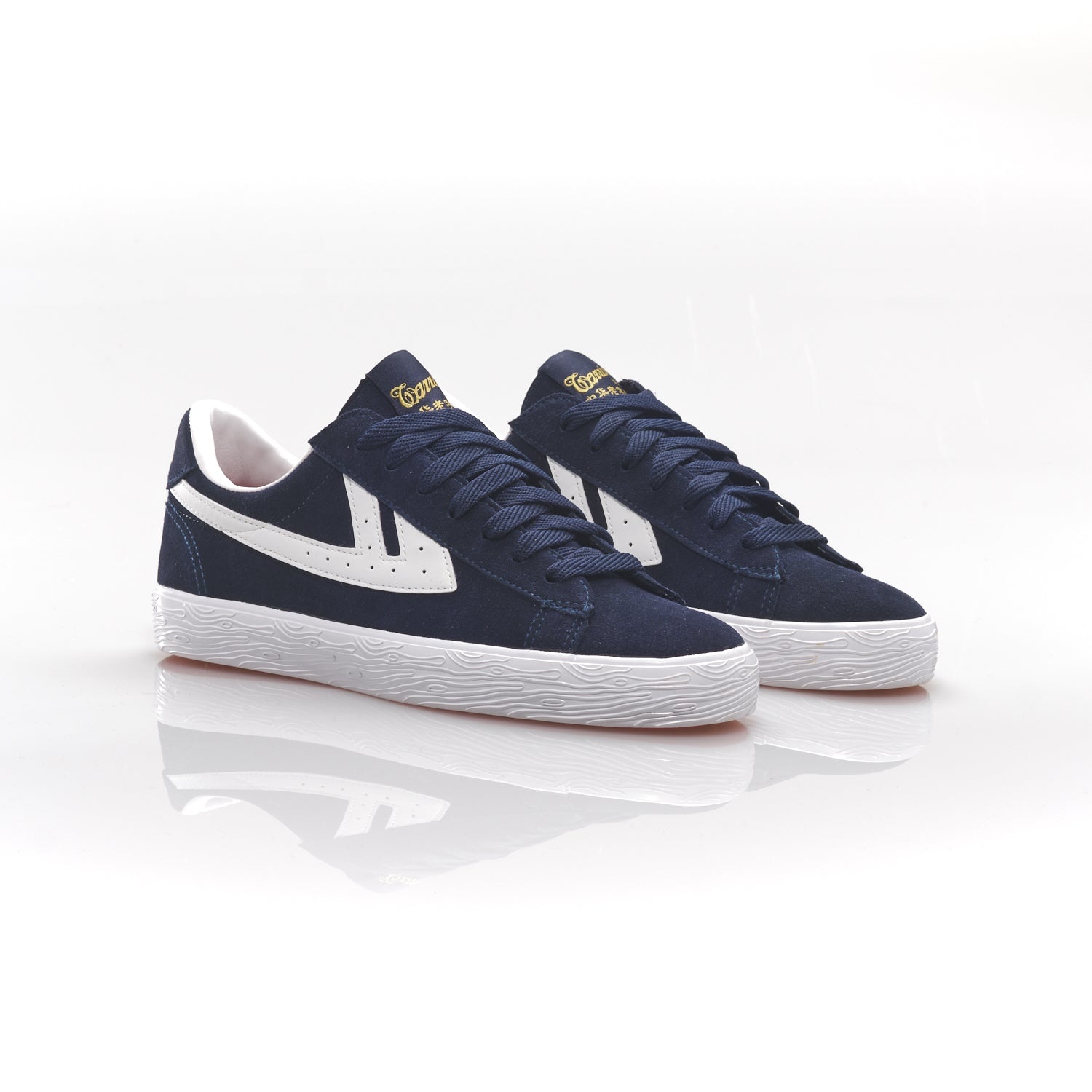 DIME Suede Navy/White-3