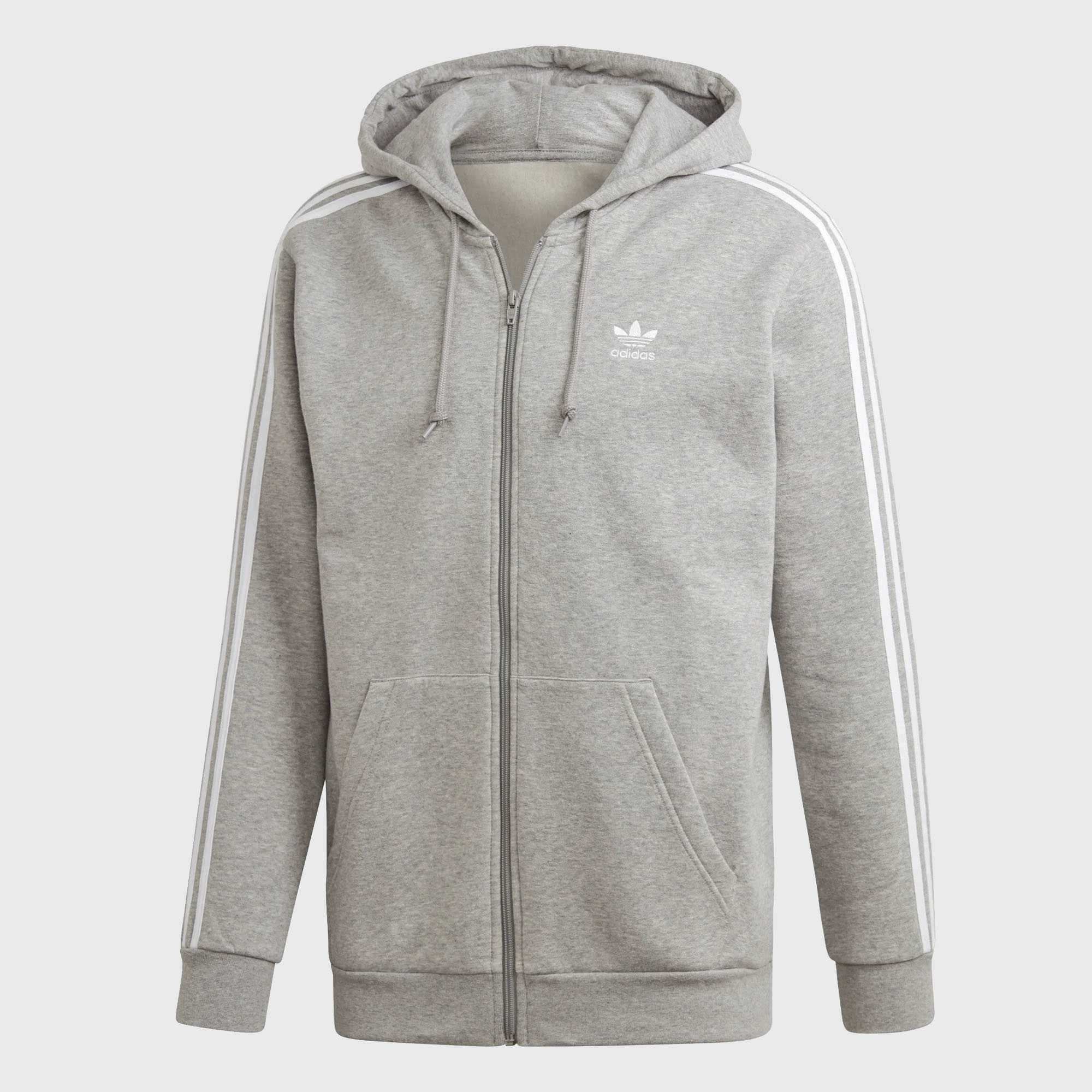 adidas 3 stripes zip hoodie