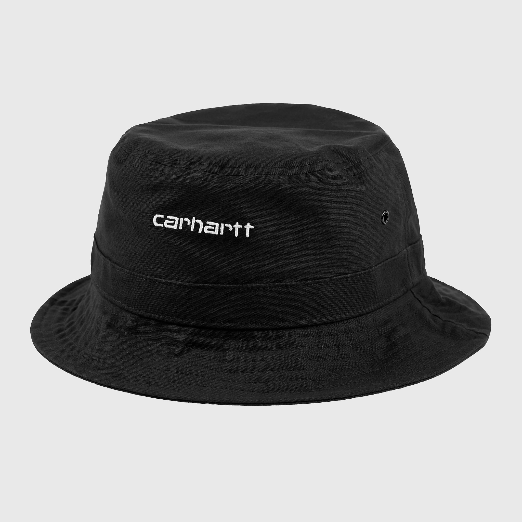 Carhartt WIP Script Bucket Hat Black / White DIV. Amsterdam
