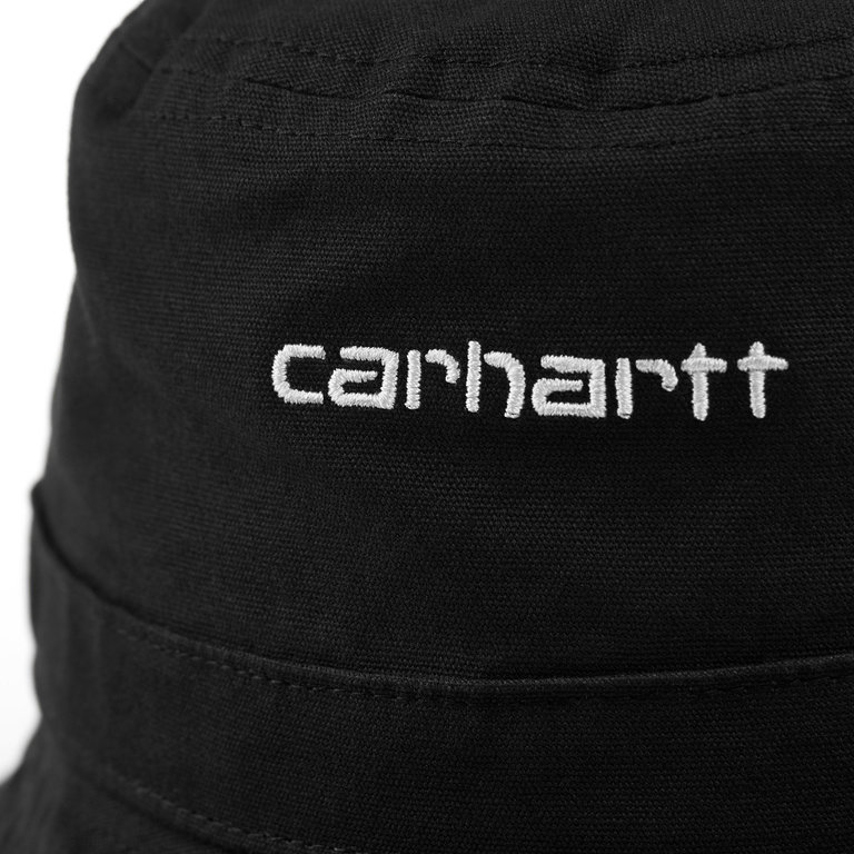 Carhartt WIP Script Bucket Hat Black / White - DIV. Amsterdam