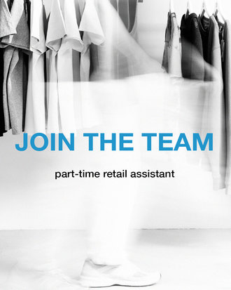 Job opening: retail assistant
